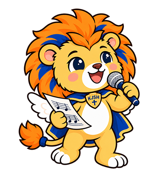 Leo 拿著麥克風與樂譜開口歌唱